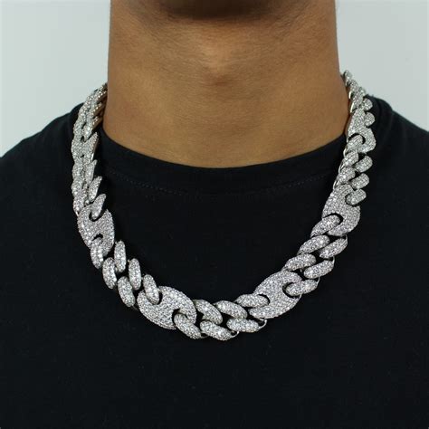 iced gucci link chain|Iced Out Gucci Link Chain (White Gold) .